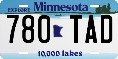 MN license plate 780TAD