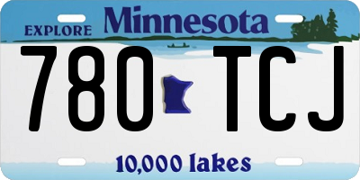 MN license plate 780TCJ