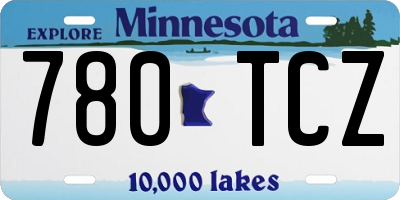 MN license plate 780TCZ