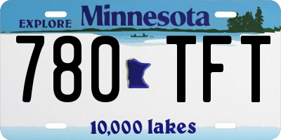 MN license plate 780TFT