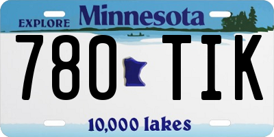 MN license plate 780TIK