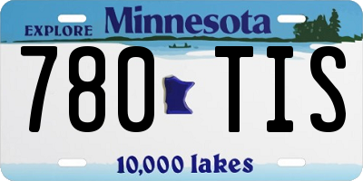 MN license plate 780TIS