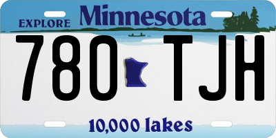 MN license plate 780TJH