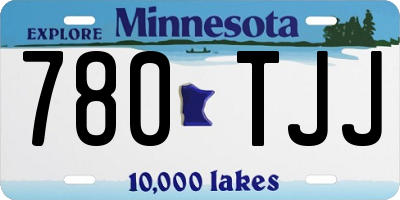 MN license plate 780TJJ