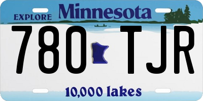 MN license plate 780TJR
