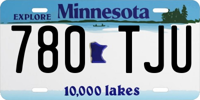 MN license plate 780TJU