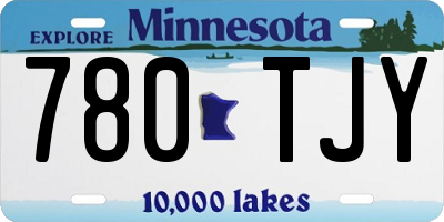 MN license plate 780TJY