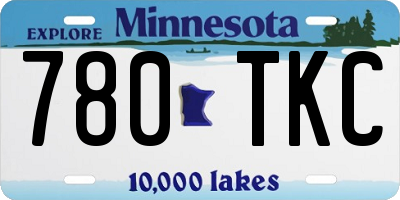 MN license plate 780TKC