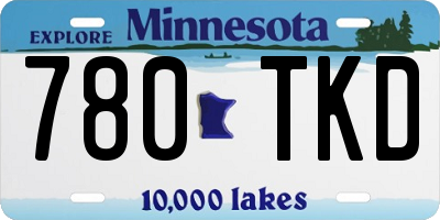 MN license plate 780TKD