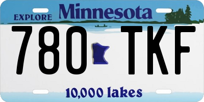 MN license plate 780TKF