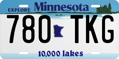 MN license plate 780TKG