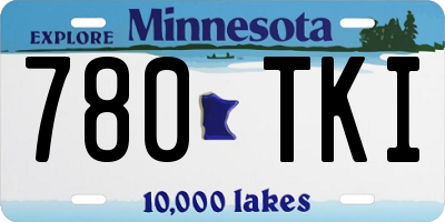 MN license plate 780TKI