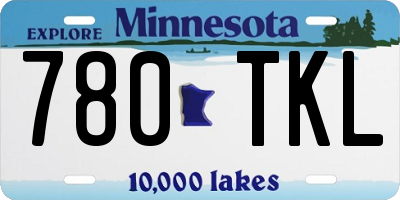MN license plate 780TKL