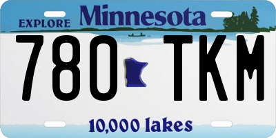 MN license plate 780TKM