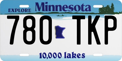 MN license plate 780TKP