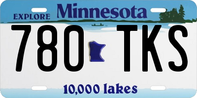 MN license plate 780TKS