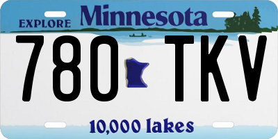 MN license plate 780TKV