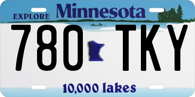 MN license plate 780TKY