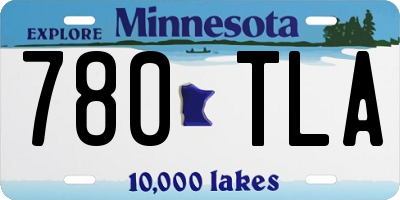 MN license plate 780TLA