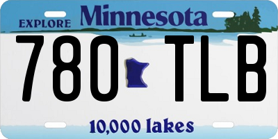 MN license plate 780TLB