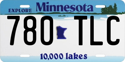 MN license plate 780TLC