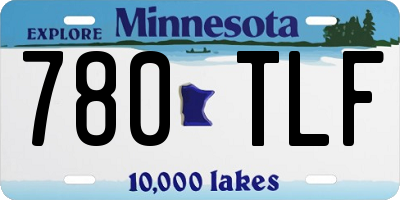 MN license plate 780TLF