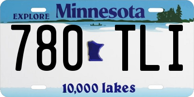 MN license plate 780TLI