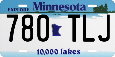 MN license plate 780TLJ