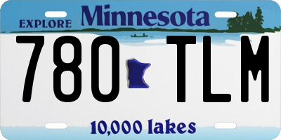 MN license plate 780TLM