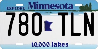 MN license plate 780TLN