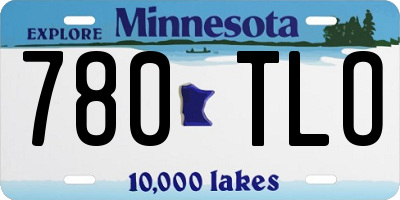 MN license plate 780TLO