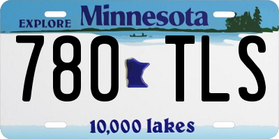 MN license plate 780TLS