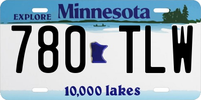 MN license plate 780TLW
