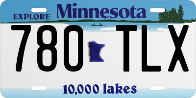 MN license plate 780TLX