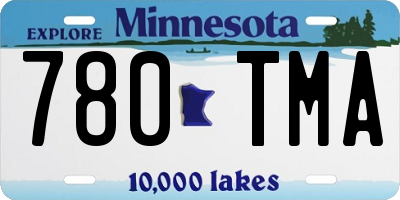MN license plate 780TMA