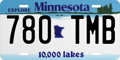 MN license plate 780TMB