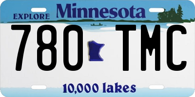 MN license plate 780TMC