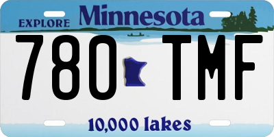 MN license plate 780TMF