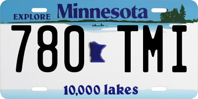MN license plate 780TMI