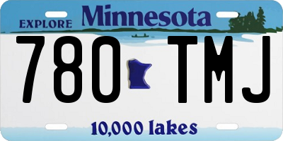 MN license plate 780TMJ