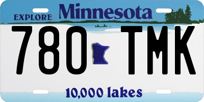MN license plate 780TMK