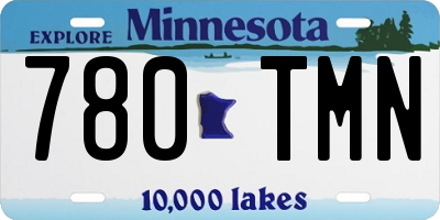 MN license plate 780TMN