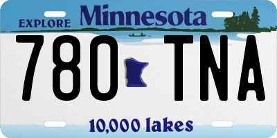 MN license plate 780TNA
