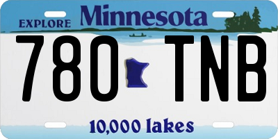 MN license plate 780TNB