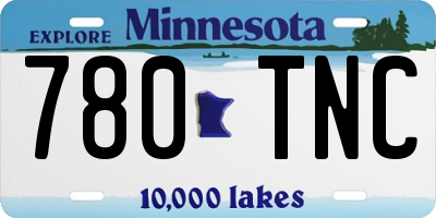 MN license plate 780TNC