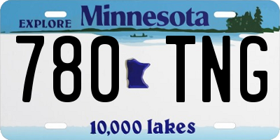MN license plate 780TNG