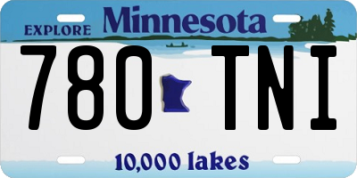 MN license plate 780TNI