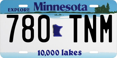 MN license plate 780TNM