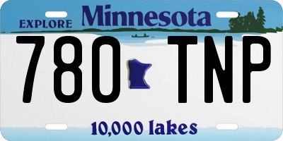 MN license plate 780TNP