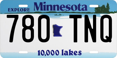 MN license plate 780TNQ